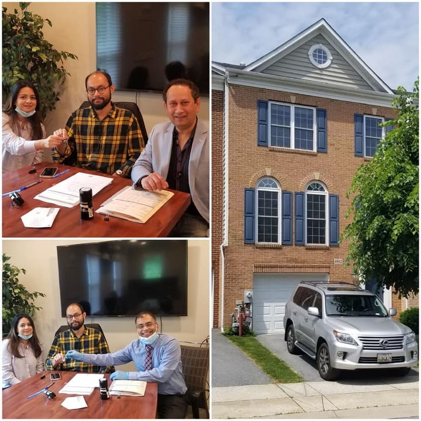 Happy clients at closing